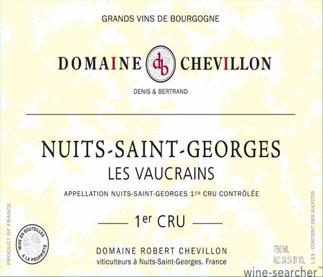 Label 1 of Domaine Robert Chevillon Les Vaucrains