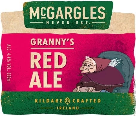 Label 1 of McGargles Granny's Red Ale Beer