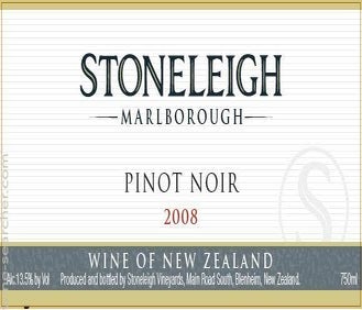 Label 1 of Stoneleigh Pinot Noir